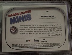 2025 Topps Chrome Update James Wood RC Major League Minis #MM-9 Nationals