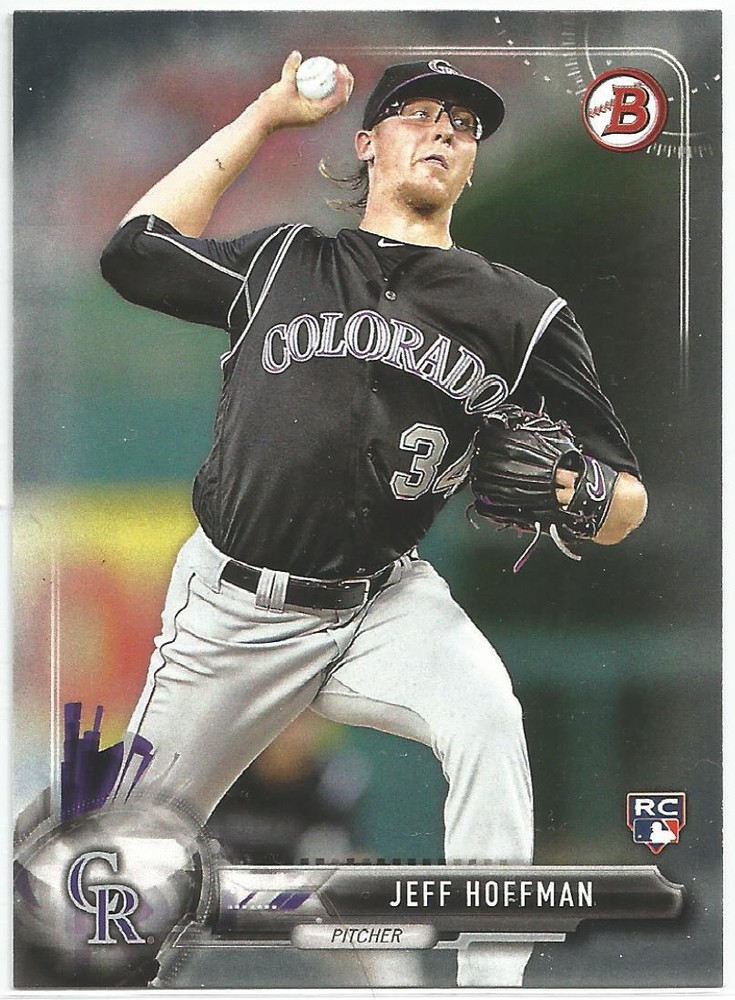 Jeff Hoffman Colorado Rockies 2017 Bowman Baseball Rookie Card