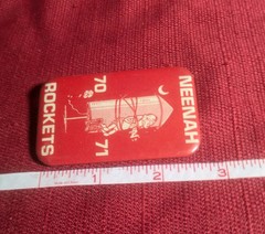 Neenah High School Rockets 1970-71 Pin Button