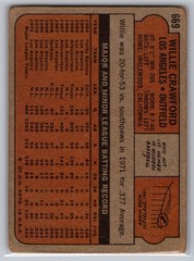 1972 Topps #669 Willie Crawford