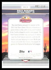 2022 Bowman Chrome #AFLS-10 Eguy Rosario 2021 AFL Fall Stars Atomic Refractor