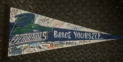 ECHL Florida Everblades TEAM SIGNED Hockey Pennant – Unknown Year