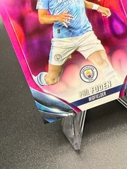 Phil Foden 2023-24 Topps Chrome UEFA CC #84 Pink Lava Refractor Manchester City