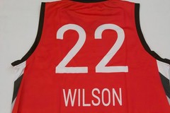 NEW Men&rsquo;s Las Vegas Aces Aja Wilson 2025 Red Home Jersey Size Medium