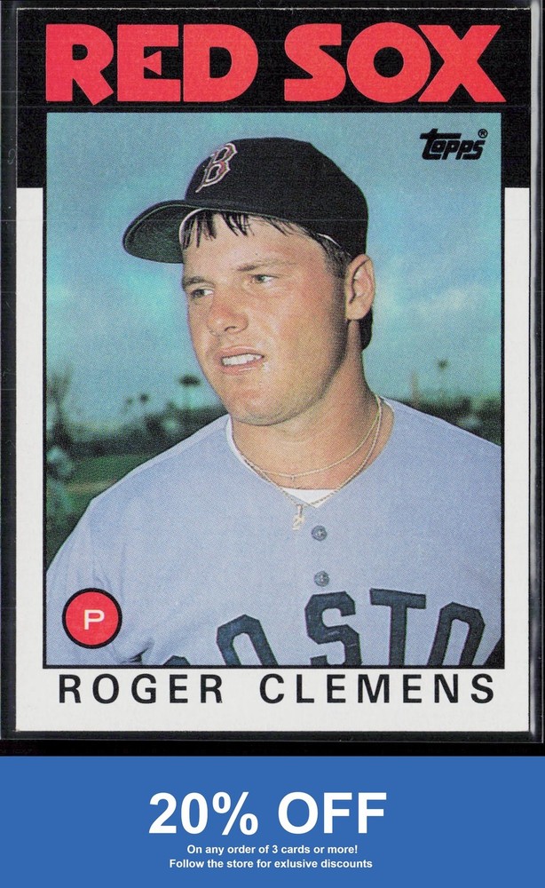Roger Clemens 1986 Topps #661 Boston Red Sox