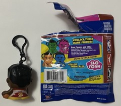 NEW DOMINIQUE WILKINS Atlanta Hawks Squeezy Mates Retro Series 90’s Pop Bag Clip