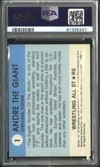 1982 WRESTLING ALL STARS ANDRE THE GIANT #1 *ROOKIE* CARD PSA 4 POP 75