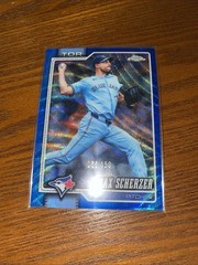 Topps Chrome 2026 Max Scherzer Toronto Blue Jays Blue Wave Refractor /150