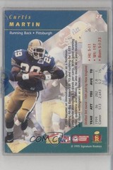 1995 Signature Rookies Prime Auto 1979/3000 Curtis Martin #27 Auto RC HOF 4in