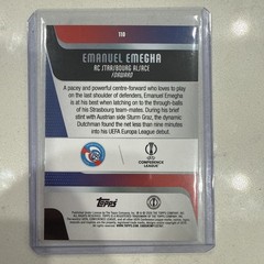 Emanuel Emegha /250 Purple Foil #116 Strasbourg/Chelsea 2025-26 Topps UEFA CC