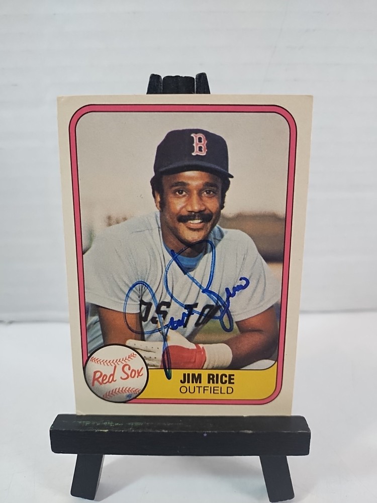 Jim Rice Autographed 1981 Fleer #223 Auto Card Signed Red Sox – Ships Fast!!!