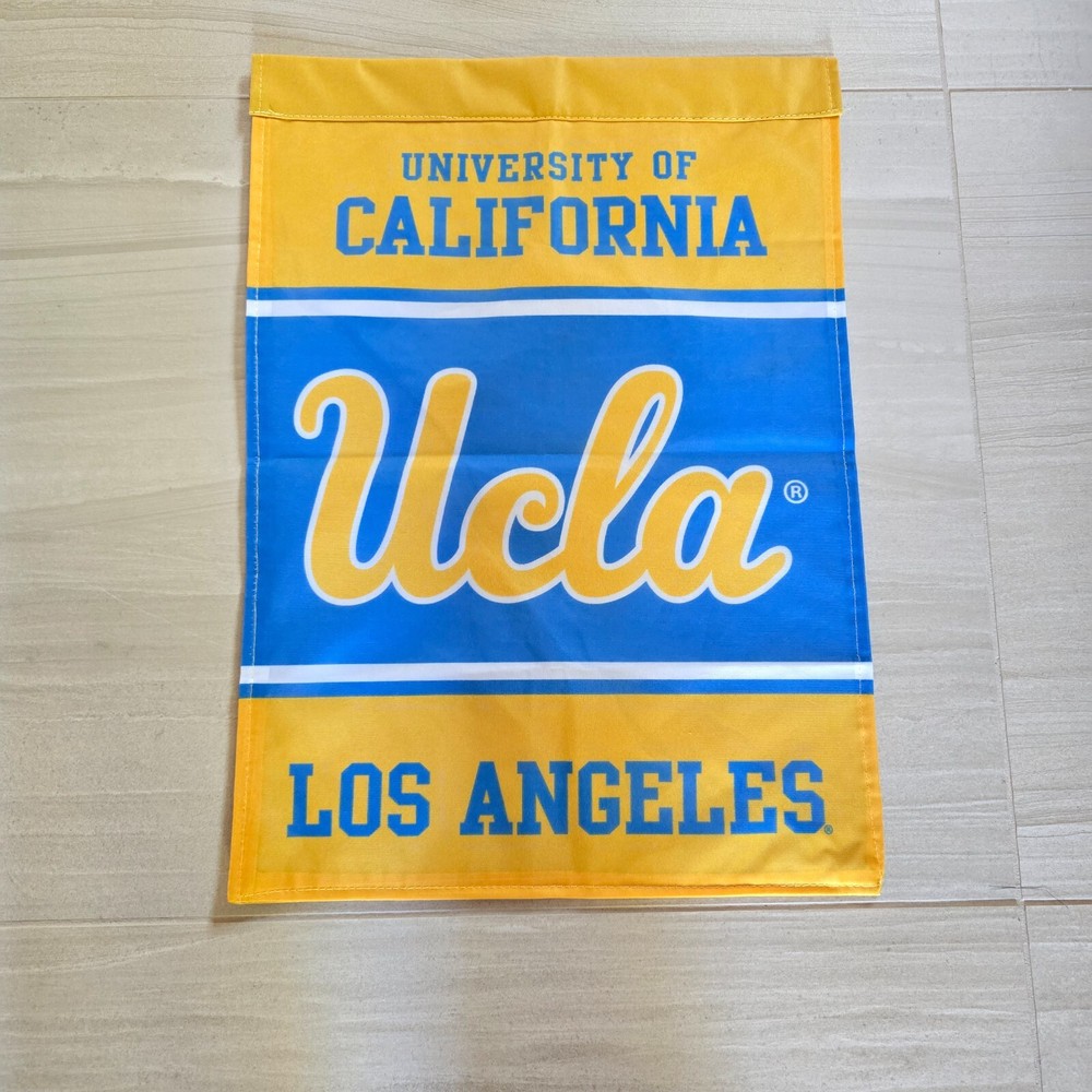 UCLA Los Angeles Premium Double Sided Garden Flag Banner Embroidered 13 x 18