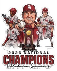 ⚾️ Oklahoma Sooners Baseball “National Champions” Sticker ⚾️