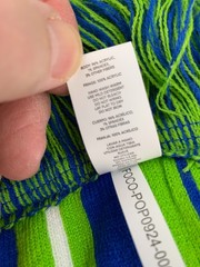 FOCO NASCAR 99 Daniel Suarez Hyperstripe Knit Scarf Blue Green Cool
