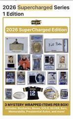 Super Break 2026 Supercharged Edition Full Sealed Box 3+ Guaranteed Hits Per Box