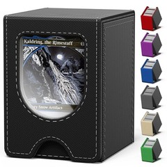 Black and Gray Double-Sleeved Card Storage Case for Magic the Gathering