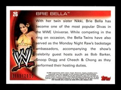 2010 Topps WWE Brie Bella Blue #/2010 #26