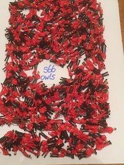 50 RED FANS FOR SUBBUTEO/ZEUGO*NEW*(ALL TEAMS AVAILABLE)