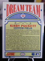 1990 Score Baseball Dream Team Complete Set – Jackson, Boggs, etc (13 Cards)