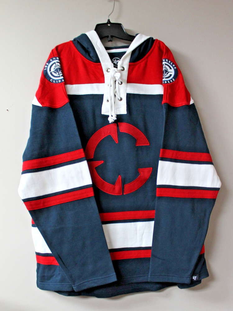 New NBA Los Angeles Clippers Lacer jersey style midweight cotton hoodie men&rsquo;s XL