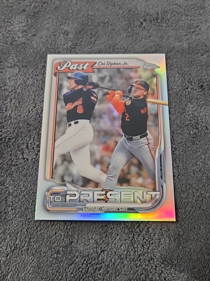 CAL RIPKEN JR GUNNAR HENDERSON Past To Present 2026 Topps Chrome PTP-18 Orioles