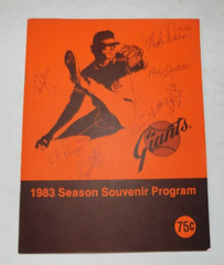 1983 Fresno Giants Baseball Team Season Souvenir Program, California – SIGNED!!