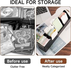 300 PCS Trading Card Dividers Blank Paper White Separator w Tabs for Storage Box