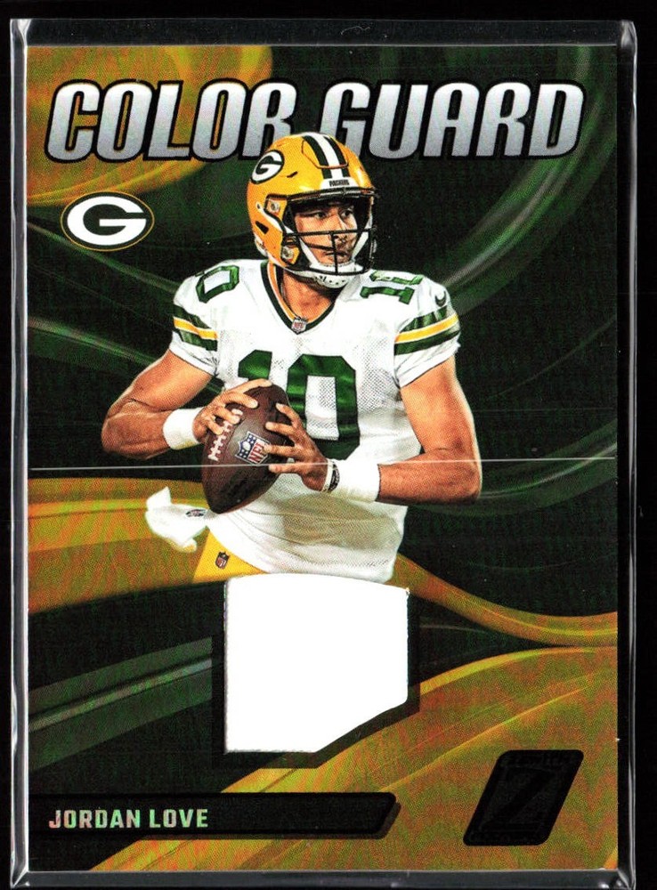 2023 Panini Zenith – Color Guard #CG-4 Jordan Love (MEM) Green Bay Packers