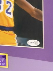 Magic Johnson Signed 11×14 Photo Custom Framed Display JSA COA Lakers HOF MVP