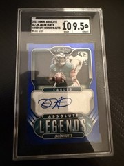 2022 Absolute Jalen Hurts Legends Auto Blue #/20 BGS 9.5 Auto 10