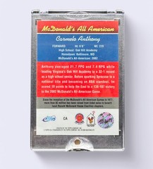 2002 Uncirculated CARMELO ANTHONY McDonads All American eTopps #CA