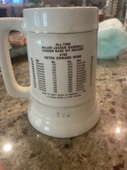 Pete Rose 4192 Hits Commemorative Stein Mug–Limited Edition #526–Cincinnati Reds