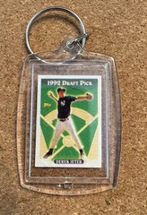 Topps 1993 Micro Card Keychain Griffey Jr, Ryan, Jeter, Jackson, Ripken Jr etc..