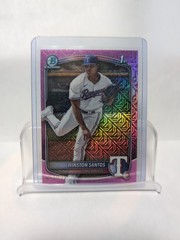 2025 Bowman WINSTON SANTOS 1st Chrome Fuchsia Refractor /199 Rangers