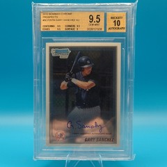Topps 2010 Bowman Chrome 1st Bowman Prospect Auto Gary Sanchez BGS 9.5 #BCP207B