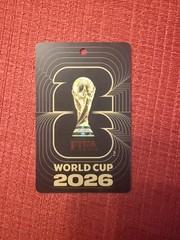 FIFA Official World Cup 2026 Fan ID Pass Card Badge Black/Gold USA Mexico Canada