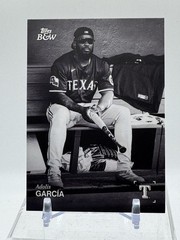 2025 Topps Black & White #23 ADOLIS GARCIA Base Rangers