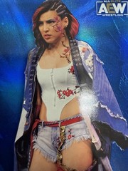 2022 SkyBox Metal Universe AEW Blue Spectrum #19 Hikaru Shida Body Suit