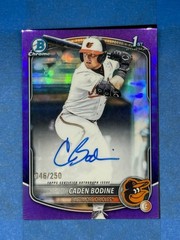 2025 Bowman Draft Caden Bodine True Purple Auto /250 1st Bowman Orioles/Rays