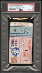 1959 WORLD SERIES GAME 1 TICKET🎟️SANDY KOUFAX DEBUT/1ST “LA” DODGERS WS GM PSA