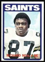 1972 Topps Richard Neal Rookie #87 New Orleans Saints