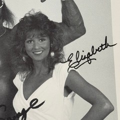Macho Man Randy Savage and Miss Elizabeth 1987 WWF Wrestling Promo Photo Card