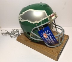 VTG 80s Philadelphia Eagles NFL Helmet Phone Telephone Kelly Green Riddell READ