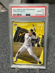 PSA 10 BBM 2021 Icons Progress Teruaki Sato Rookie RC Hanshin Tigers LOWPOP