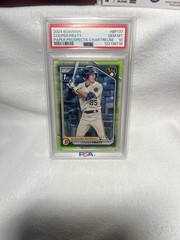 2024 Bowman Paper Prospects Cooper Pratt 1st Chartreuse /15 PSA 10 Pop 1