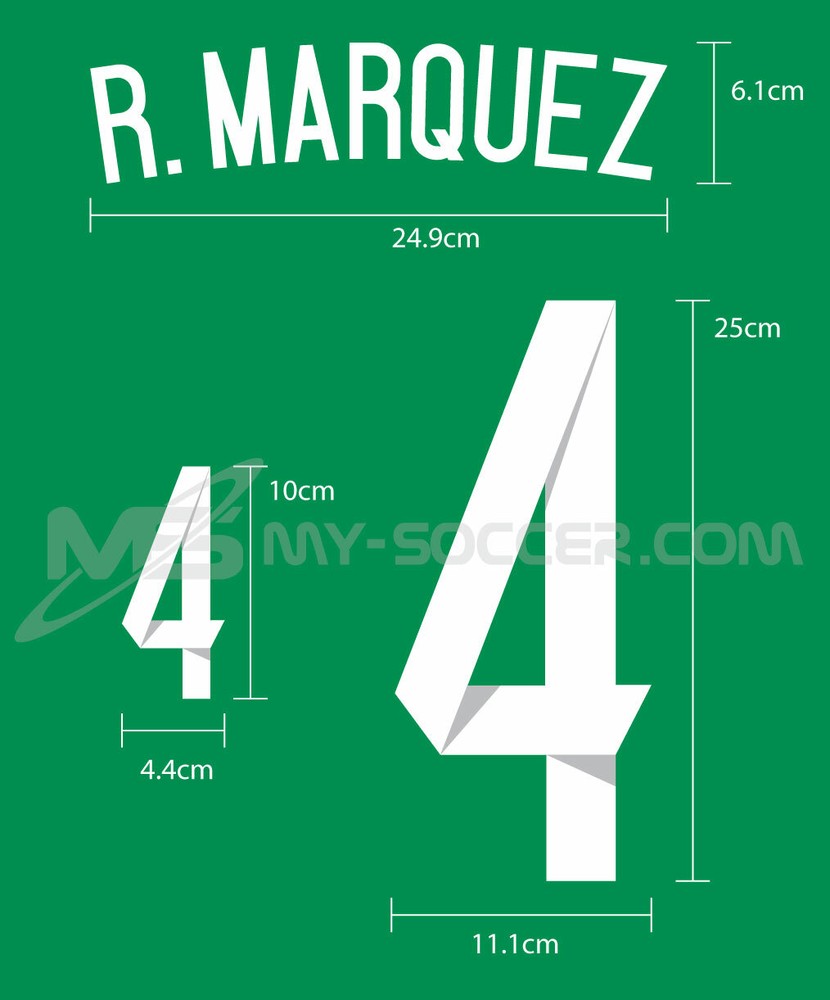MEXICO Home World Cup 2014 REPRODUCTION PU Name Number