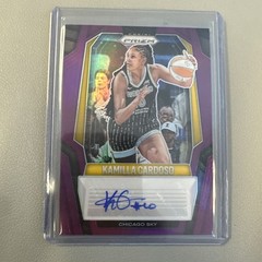 Kamilla Cardoso 2025 Prizm WNBA Purple AUTO #SG-KC Chicago Sky SSP #49/49 1/1