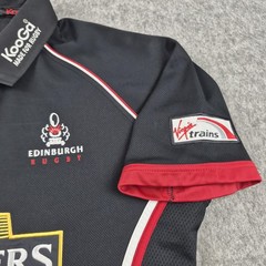 Edinburgh Rugby Shirt Mens Large Black Kooga Rugby Union Jersey Top 2004-2005