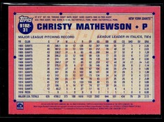 2026 Topps – Christy Mathewson 1991 35th Anniversary #91B2-31 New York Giants