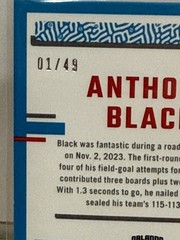 2023-24 Donruss Optic Anthony Black Blue Disco #207 Rated Rookie /49 – Magic